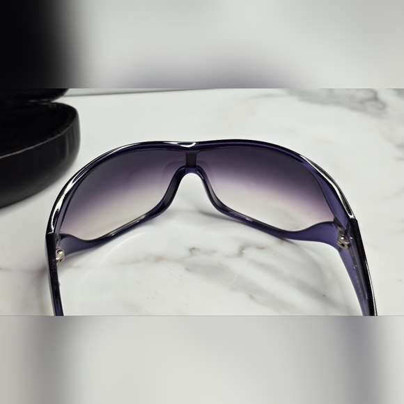 PRADA purple wraps around sunglasses with tinted lens SPR 120 778 SMJE M - Picture 9 of 16